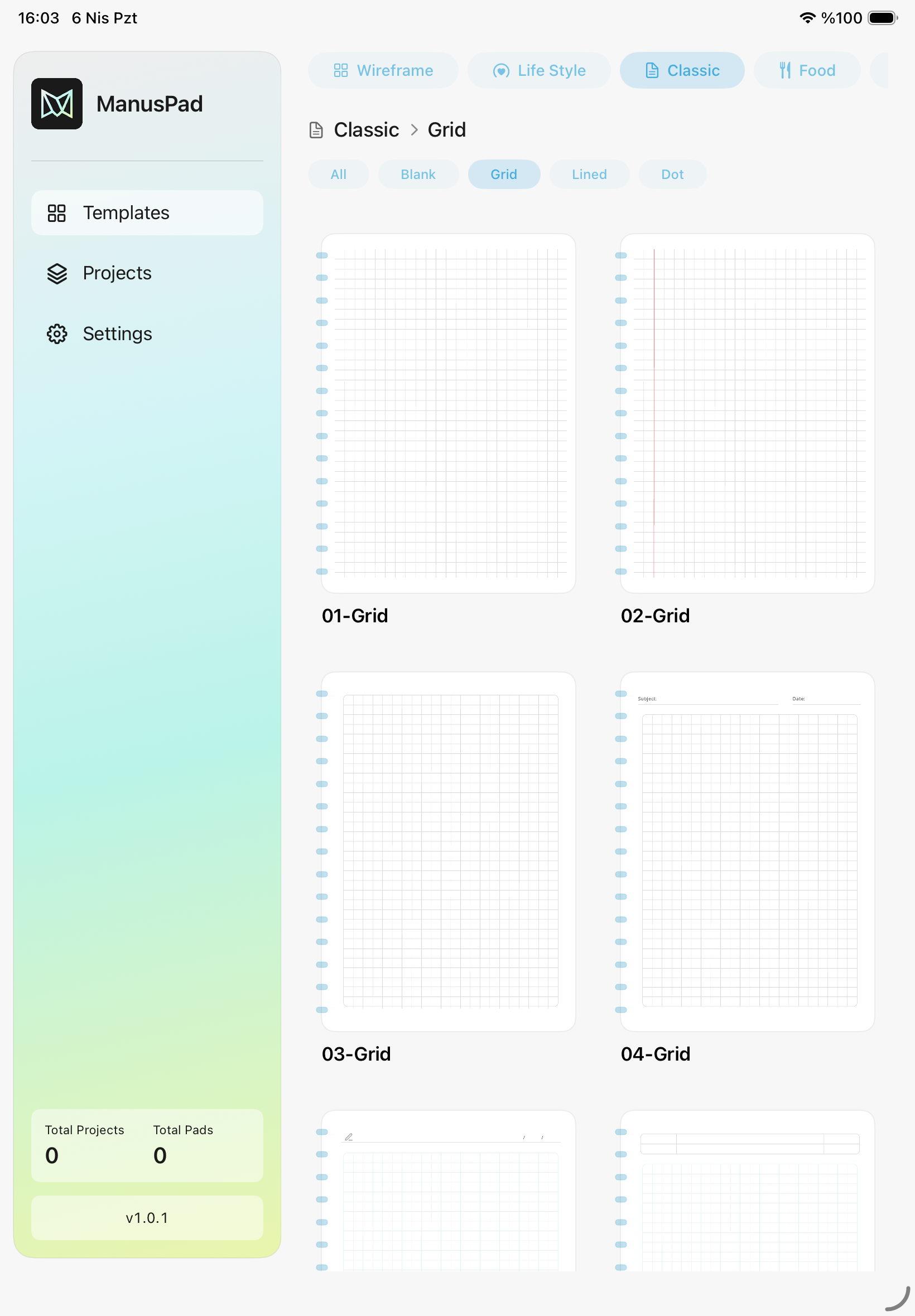 A paper-like multi-page canvas built for focused handwriting and sketching. screenshot