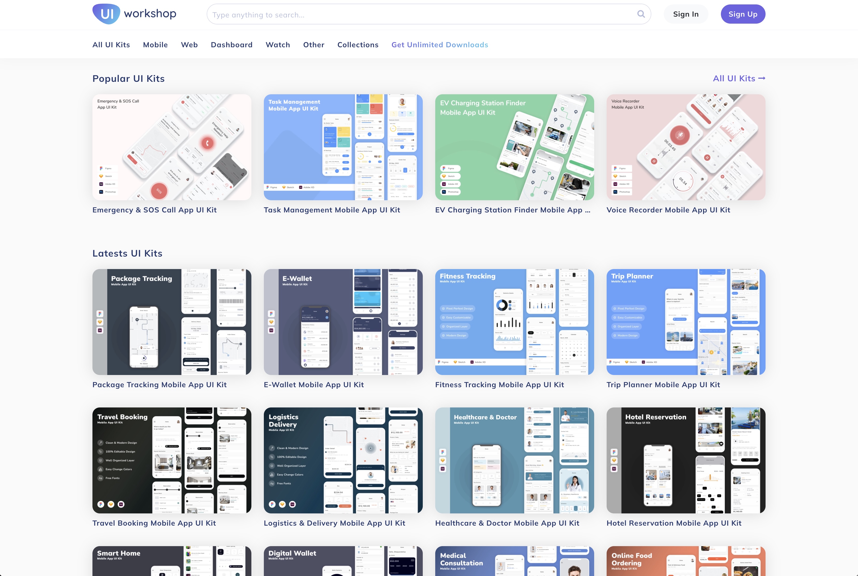 A storefront for clean, modern interface systems. screenshot
